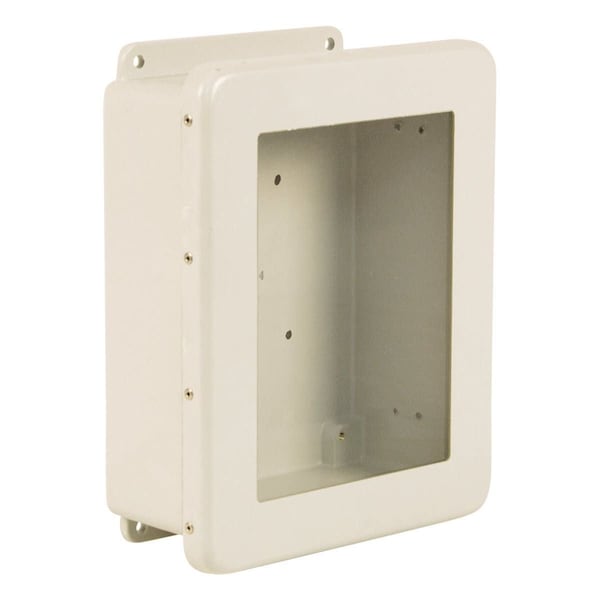 Wiegmann Twist Lock Latch Electrical Enclosures, 6 in H, 4 in D, 4 in W, 4X, Fiberglass HW-J60404CHTLW - main